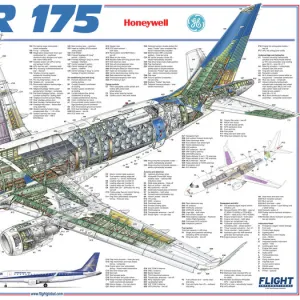 Embraer 175 Cutaway Drawing