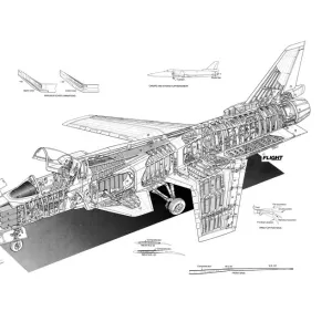 Cutaways Framed Print Collection: Experimental Aircraft Cutaways