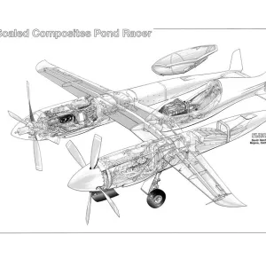 Cutaways Rights Managed Collection: Hovercraft and Glider Cutaways