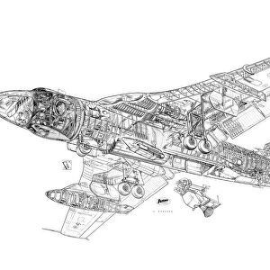 Vickers VC10 RAF Cutaway Drawing available as Framed Prints, Photos ...