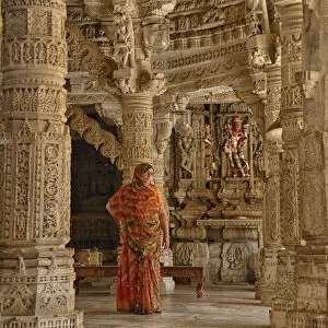 Adinatha Jain Temple near Jodhpur, Rajasthan, India, Asia