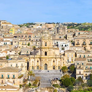 Baroque cathedral of san Giorgio located in Modica, Ragusa province, Sicily, Italy