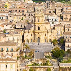 Baroque cathedral of san Giorgio located in Modica, Ragusa province, Sicily, Italy