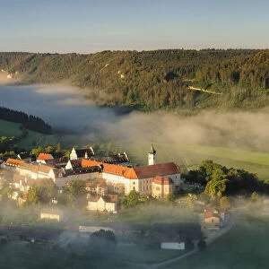 Beuron Monastery, Danube Valley, Swabian Jura, Baden-Wurttemberg, Germany