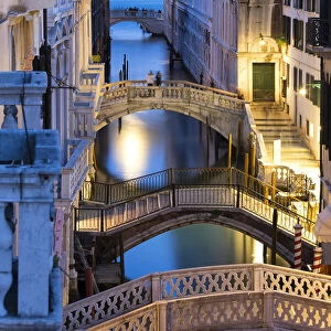 Towards the Bridge of Sighs. Venice, Veneto, Italy, Europe