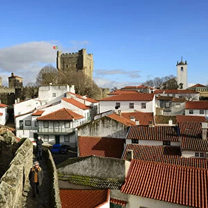 The castle and the medieval citadel of Braganca, one of the oldest cities in Portugal