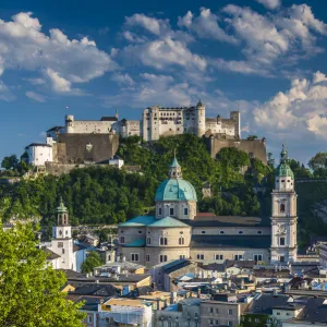 City skyline from Kapuzinerberg, Salzburg, Austria