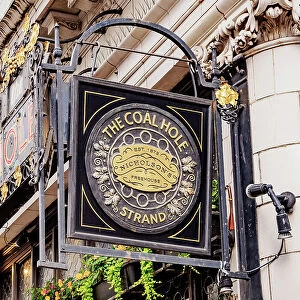 The Coal Hole Pub, detailed view, The Strand, London, England, United Kingdom