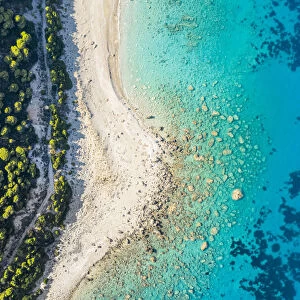 Coastline and sea. Lefkada, Ionian Islands region, Greece