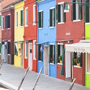 Colourful Buildings, Burano, Venice, Italy