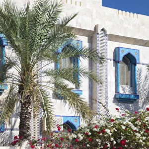 A colourful house in Al Hamra, Jebel Shams, Oman
