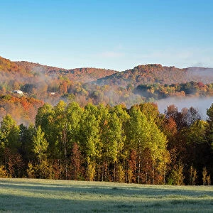 Countryside in the fall near Woodstock, Vermont, USA