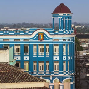 Cuba, Camaguey, Camaguey Province, View of Plaza de los trabajadores