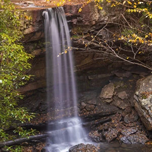 Cucumber Falls in Autumn, Ohiopyle, Pennsylvania, USA
