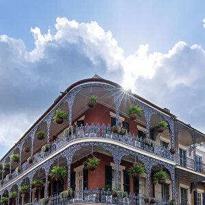 Decorative balconies, French Quarter, New Orleans, Louisiana, USA