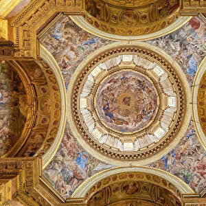 Dome of the Royal Chapel of the Treasure of St. Januarius, Naples Cathedral, Naples, Campania, Italy