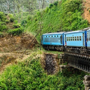 Ella, Uva District, Uva, Sri Lanka, Southern Asia. Moments of the scenic train ride