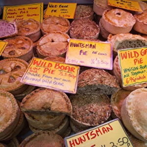 England, London, Southwark, Borough Market, Food Stall, Traditional Meat Pies