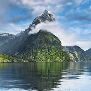 Fjord landscape at Mitre Peak - New Zealand, South Island, Southland, Fiordland