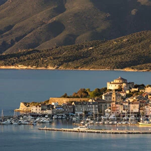 France, Corsica, Haute-Corse Department, Le Nebbio Region, St-Florent, elevated port