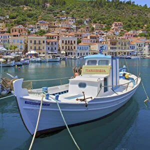 The Harbour at Gytheio, Mani Peninsula, The Peloponnese, Greece, Southern Europe