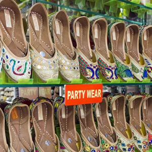 India, Punjab, Amritsar, traditional Indian slippers for sale