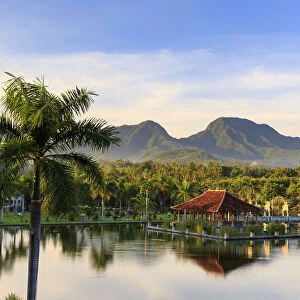 Indonesia, Bali, East Bali, Ujung, Taman Ujung Water Palace and Gunung Lempuyang Mountain