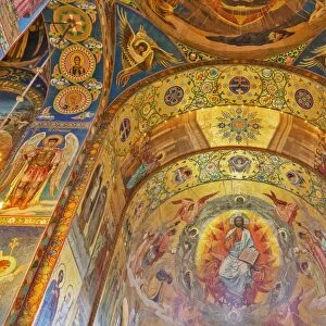 Interior of the Church of the Savior on Blood, Saint Petersburg, Russia