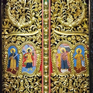 Detail of the interior of the church of the Troyan Monastery