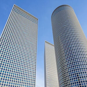 Israel, Tel Aviv District, Tel Aviv-Yafo. Skyscrapers at Azrieli Center