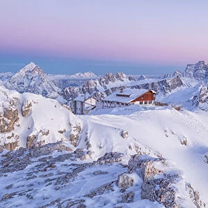 Italy, Cortina d Ampezzo, Passo Falzarego, Refuge Lagazuoi