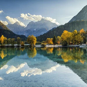 Jasna Lake in Autumn, Julian Alps, Triglav National Park, Slovenia
