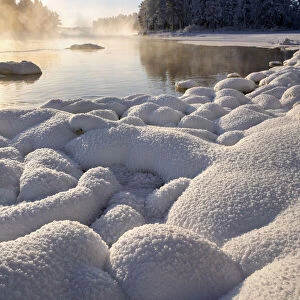Kiveskoski River in WInter, Kuusamo, Finland