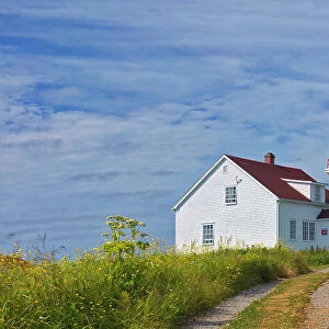 Lighthouse on Ile aux Perroquets Mingan Archipelago National Park Reserve, Quebec, Canada