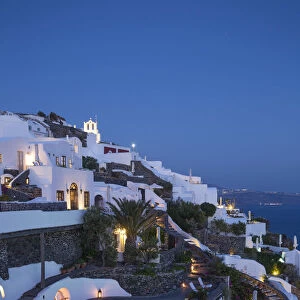 The luxury 5 star Perivolas hotel, Oia, Santorini (Thira), Cyclades Islands, Greece