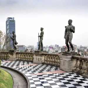 Mexico, Mexico City, Statues of Los Ninos Heroes, Chapultepec Castle, National Museum