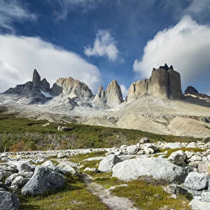 Mountains viewed from Valle Frances, Torres del Paine National Park, Magallanes Region