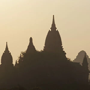 Myanmar (Burma), Bagan, Ancient Ruins at Dawn