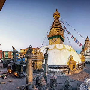 Nepal, Kathmandu, Swayambhunath Stupa