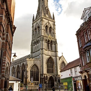 Newark, England. The tower of newarks medieval parish church