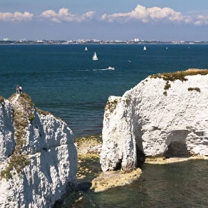 Old Harry Rocks on the Isle of Purbeck, Dorset, UK
