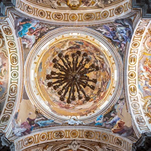 Palermo, Sicily, Italy. Frescos in Santa Caterina church