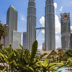 Petronas towers and KLCC complex, Kuala Lumpur, Malaysia