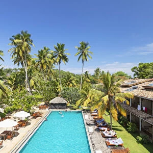 Pool at Paradise Beach Club Hotel, Mirissa beach, Southern Province, Sri Lanka