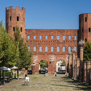 Porta Palatina or Palatine Gate, Turin, Piedmont, Italy