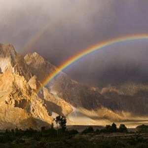 Rainbow, Passu, Khunjrab river, Northern Pakistan
