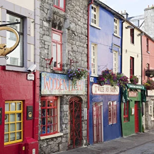 Republic of Ireland, County Galway, Galway, Colourful Shops