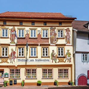 Restaurant at Eberbach, Neckar, Baden-Wurttemberg, Germany
