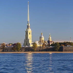 Russia, Saint Petersburg, Peter and Paul Fortress on Neva riverside, classified as