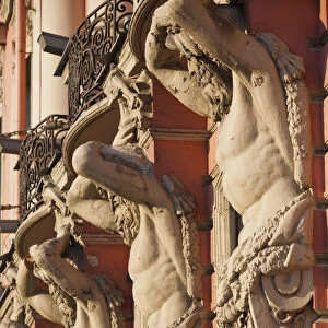 Russia, St. Petersburg, Vosstaniya, Beloselsky-Belozersky Palace building sculptures